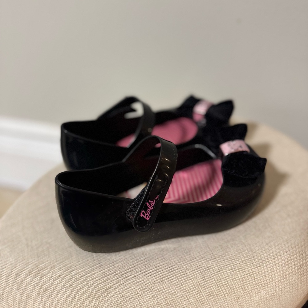 BARBIE Girls Elegant Black Dress Shoes (US 9) - Picture 3 of 4